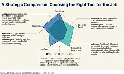 Molecular vs immunological rapid methods