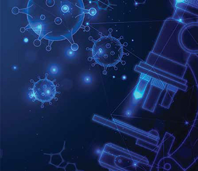 Illustration of nanotechnology particles used in drug delivery systems