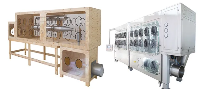 Spray drying isolator