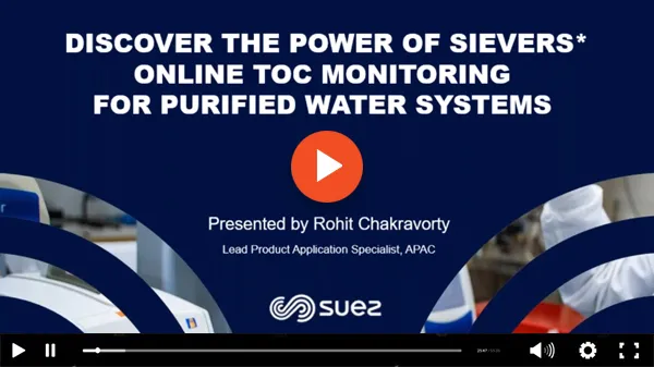 SUEZ Sievers Webinar Video
